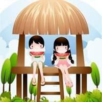 兄妹吃瓜头像情侣,头像情侣情意长